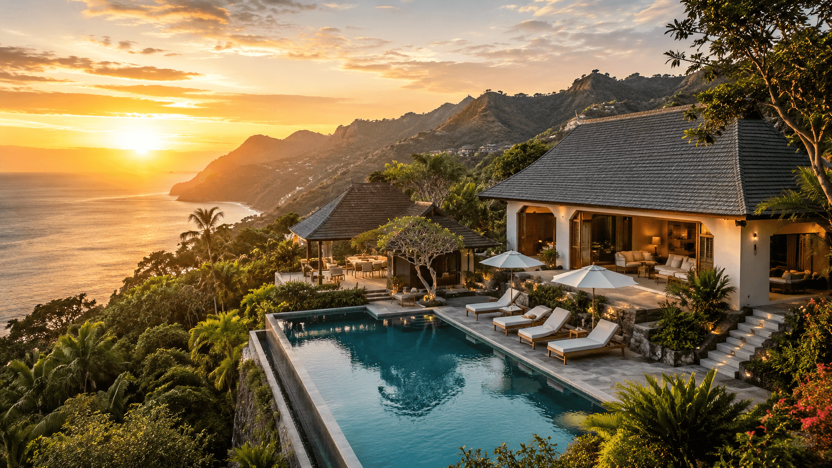 Luxury creator-friendly stay overlooking the ocean